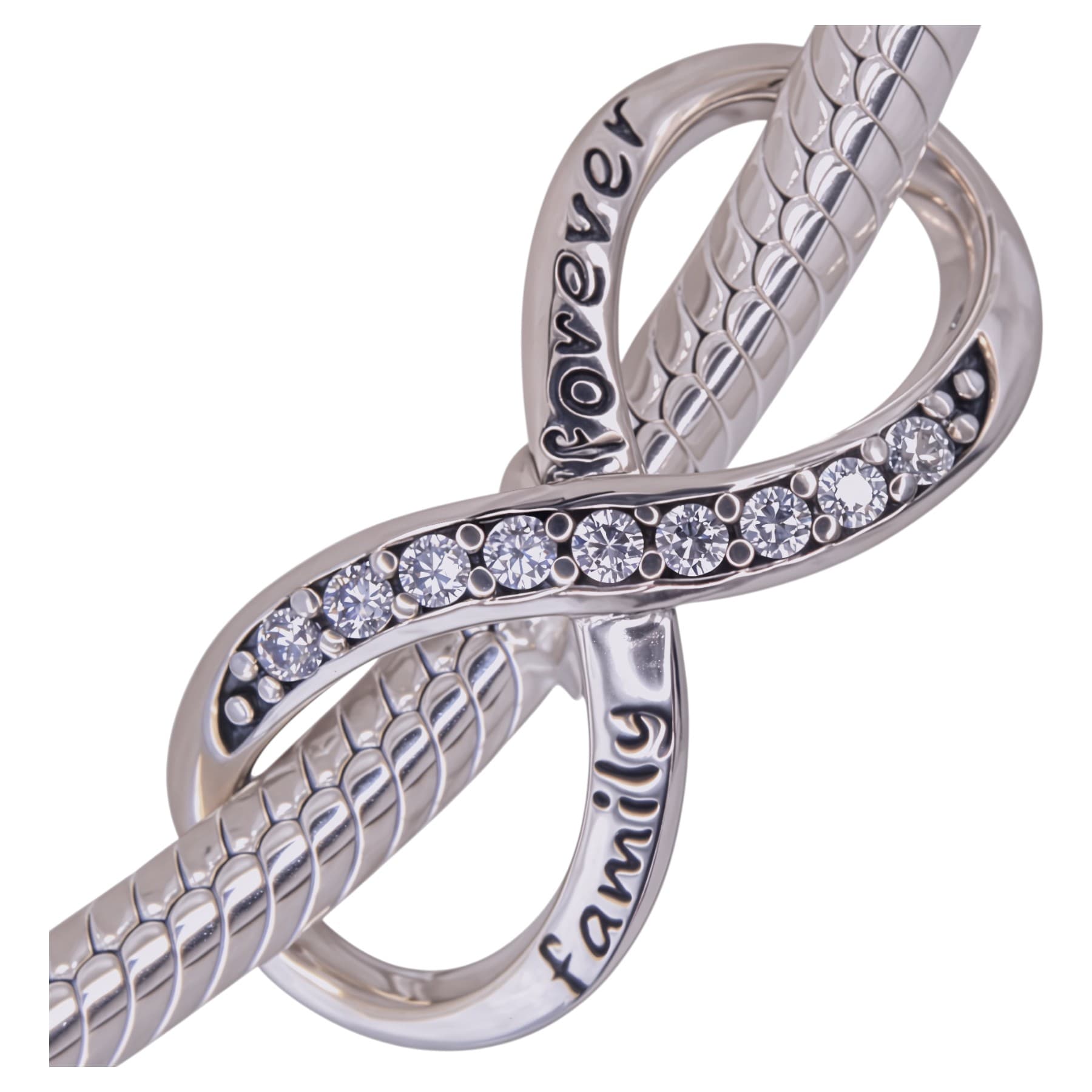 Charms  srebro 925 Nieskończoność Family Forever