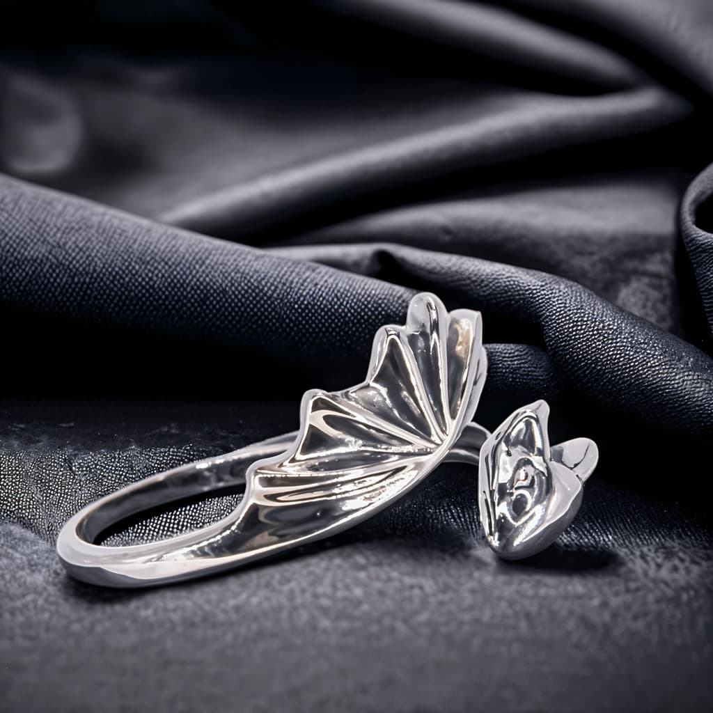 Pierścionek Smok Fantasy regulowany srebro 925