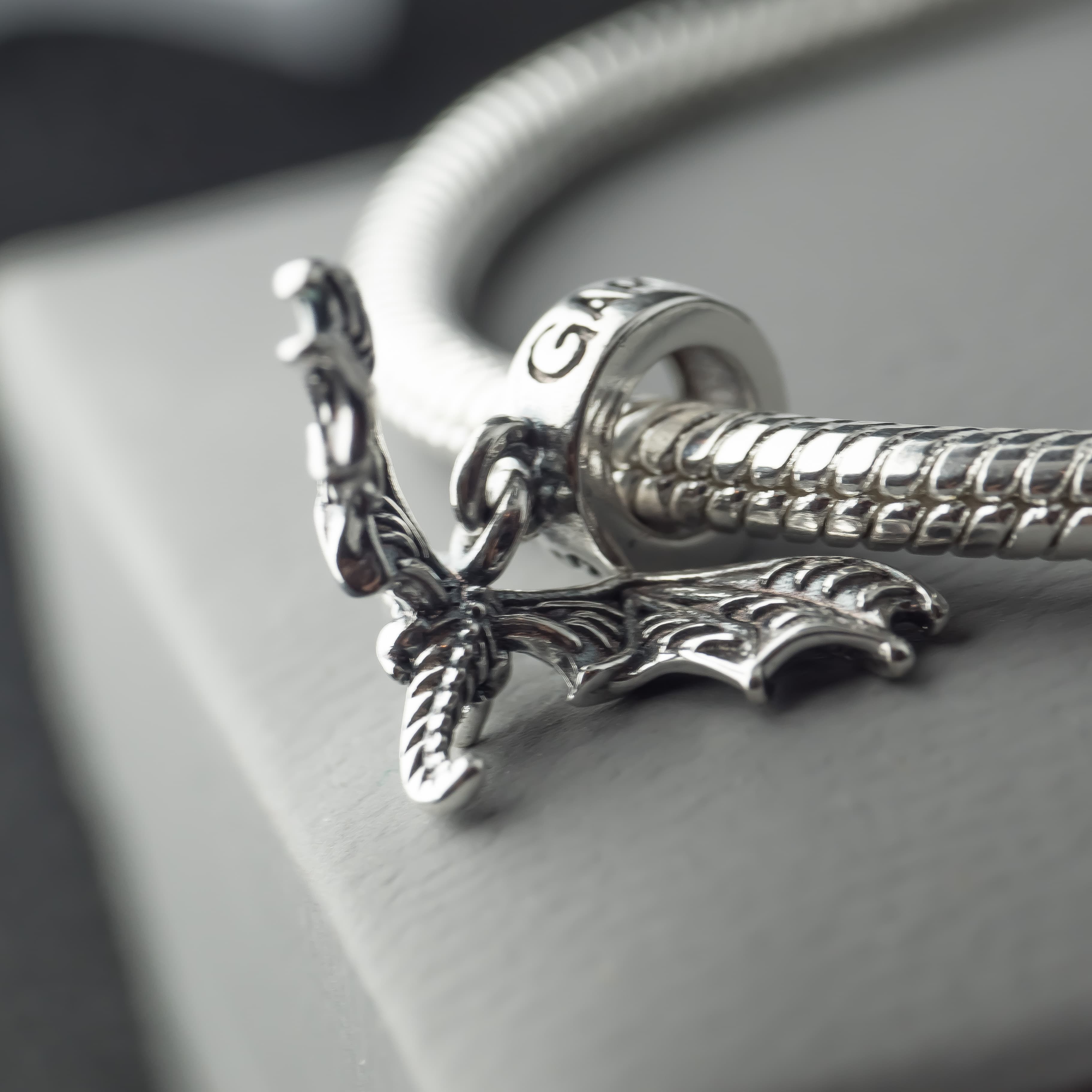 Charms Smok Rodowy Srebro 925