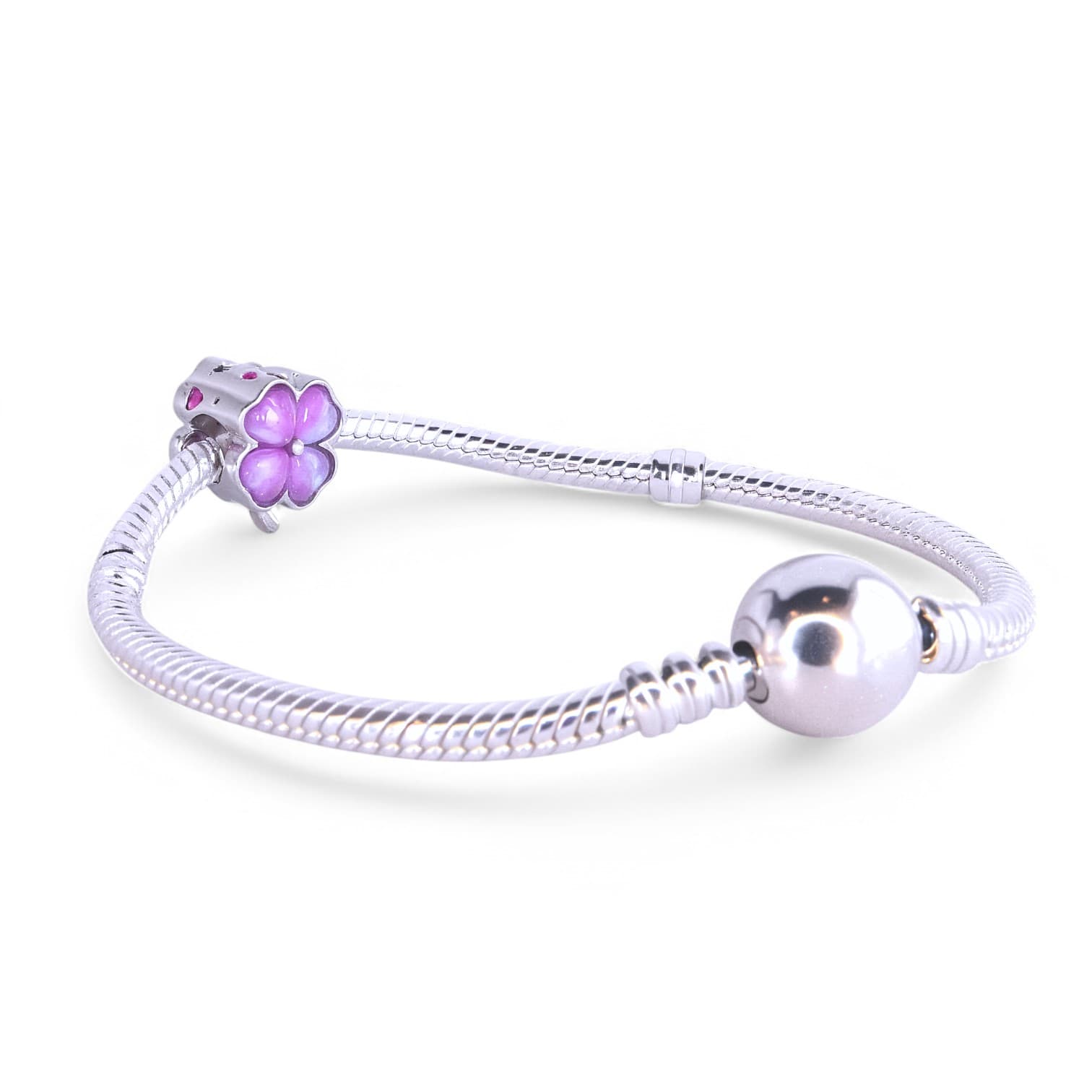 Charms do Pandora zawieszka FIOLETOWA KONICZYNA srebro 925