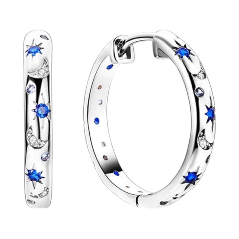 Kolczyki ROZGWIEŻDŻONE NIEBO srebrne kolczyki