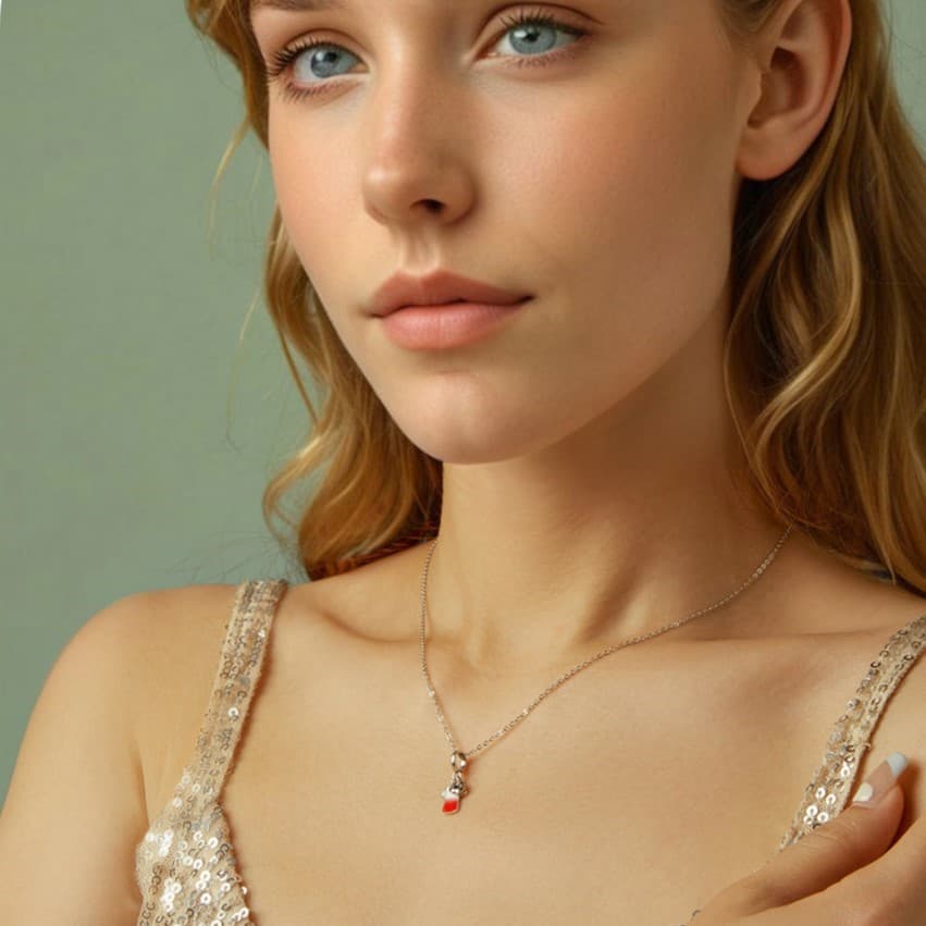 Charms Piłka nożna Polska reprezentacja srebro 925 oksydowane Poland