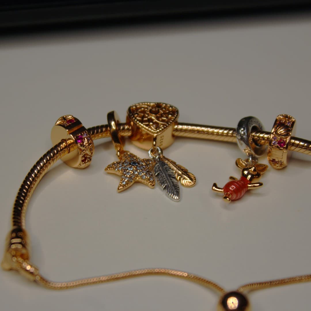 Charms/ Stoper Złote Morze srebro 925