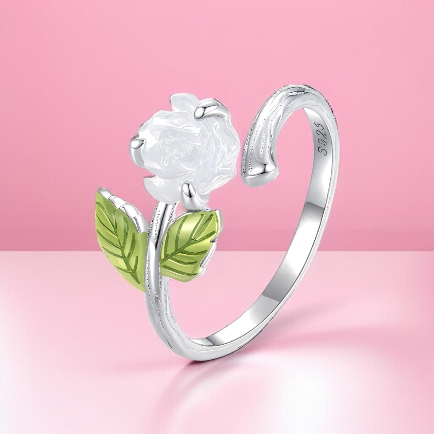 Pierścionek Róża zmieniająca kolor