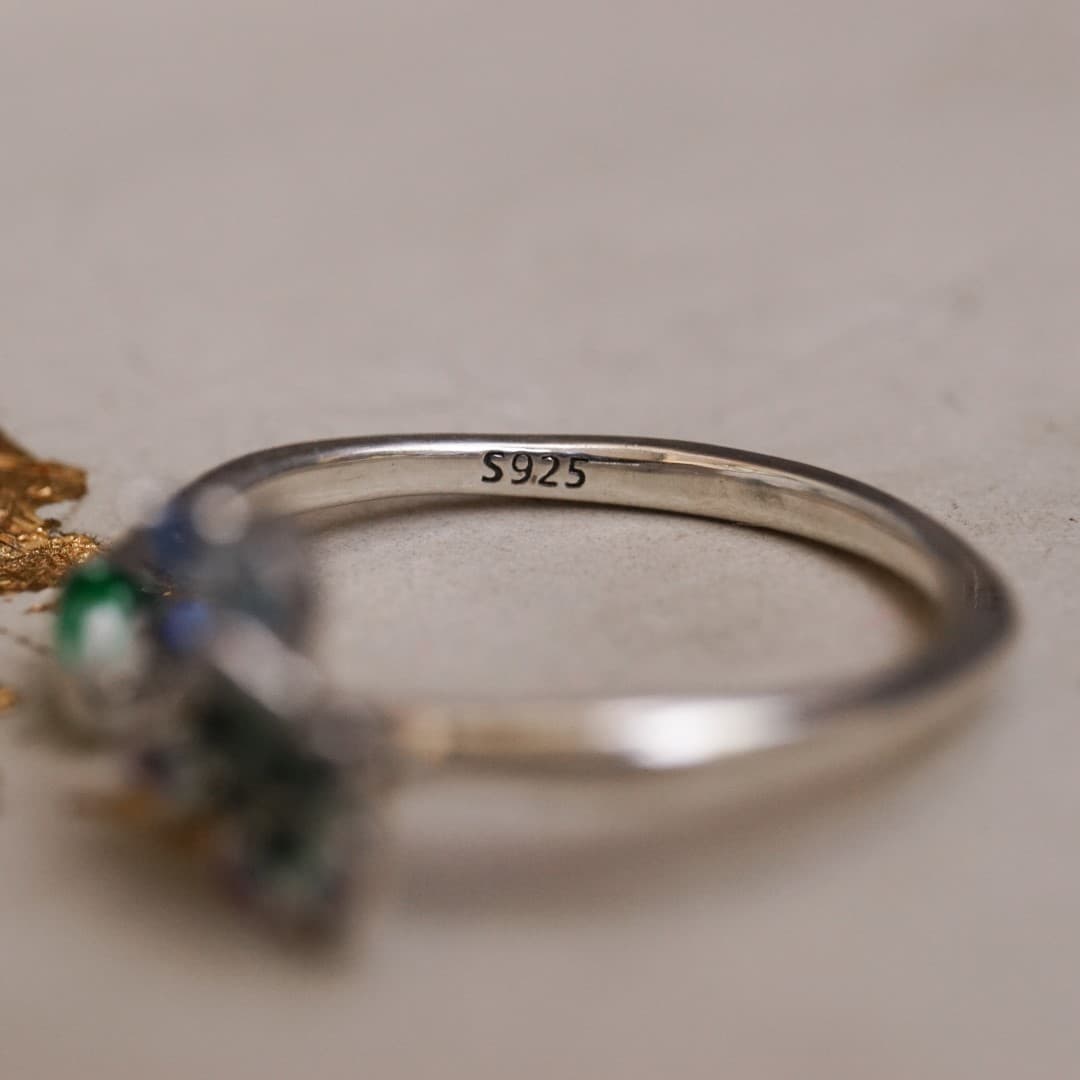 Pierścionek Kwiat Wiśni srebro 925