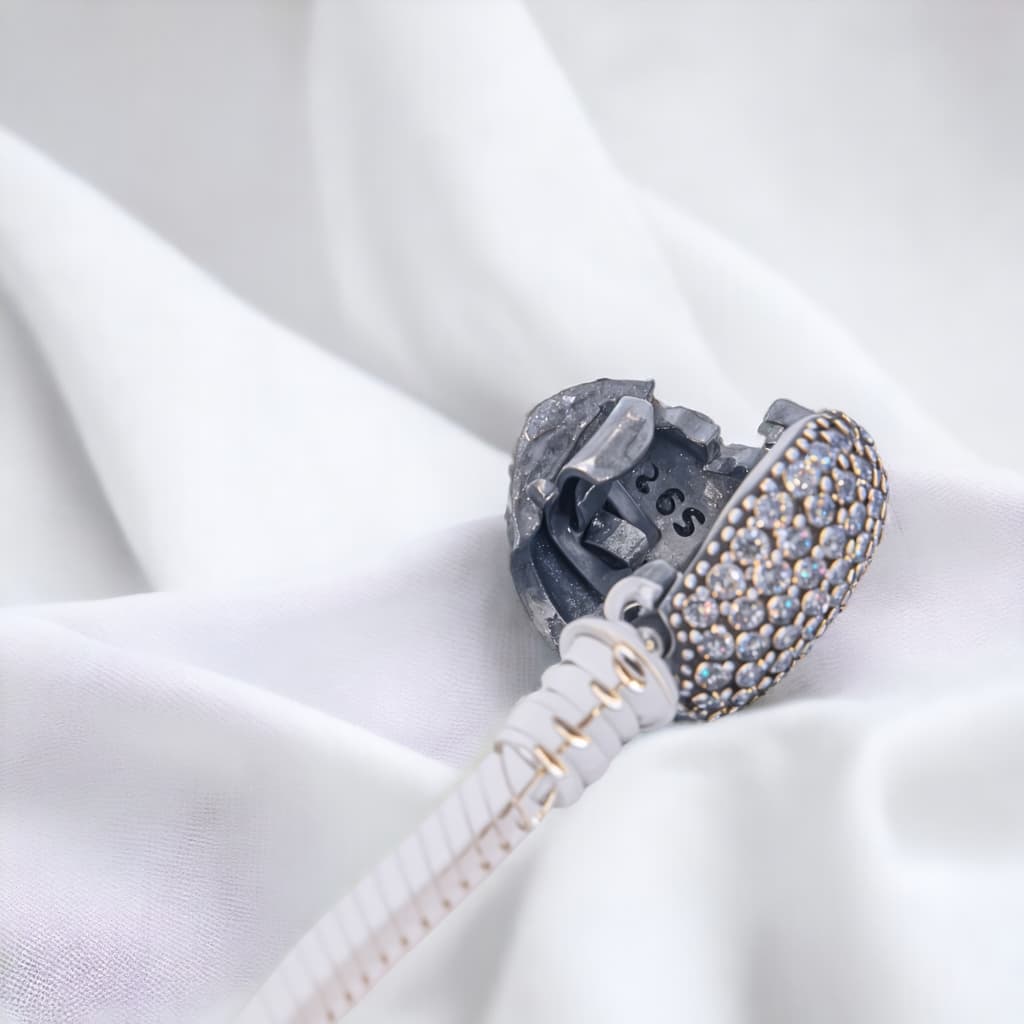 Bransoletka do charms typu Pandora Serce 100 % Srebro 925