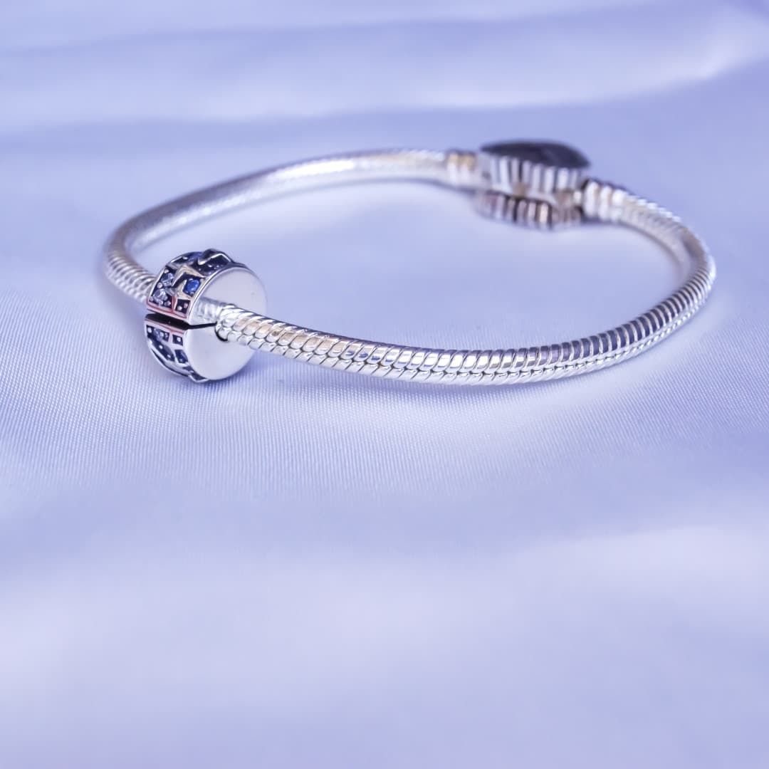 Stoper/klips Galaktyka srebro 925