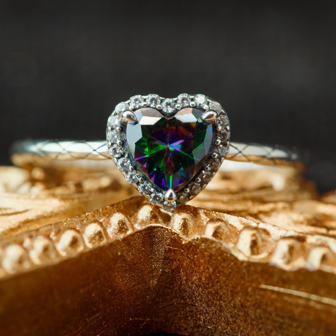 Pierścionek Mistyczny Kwarc srebro 925