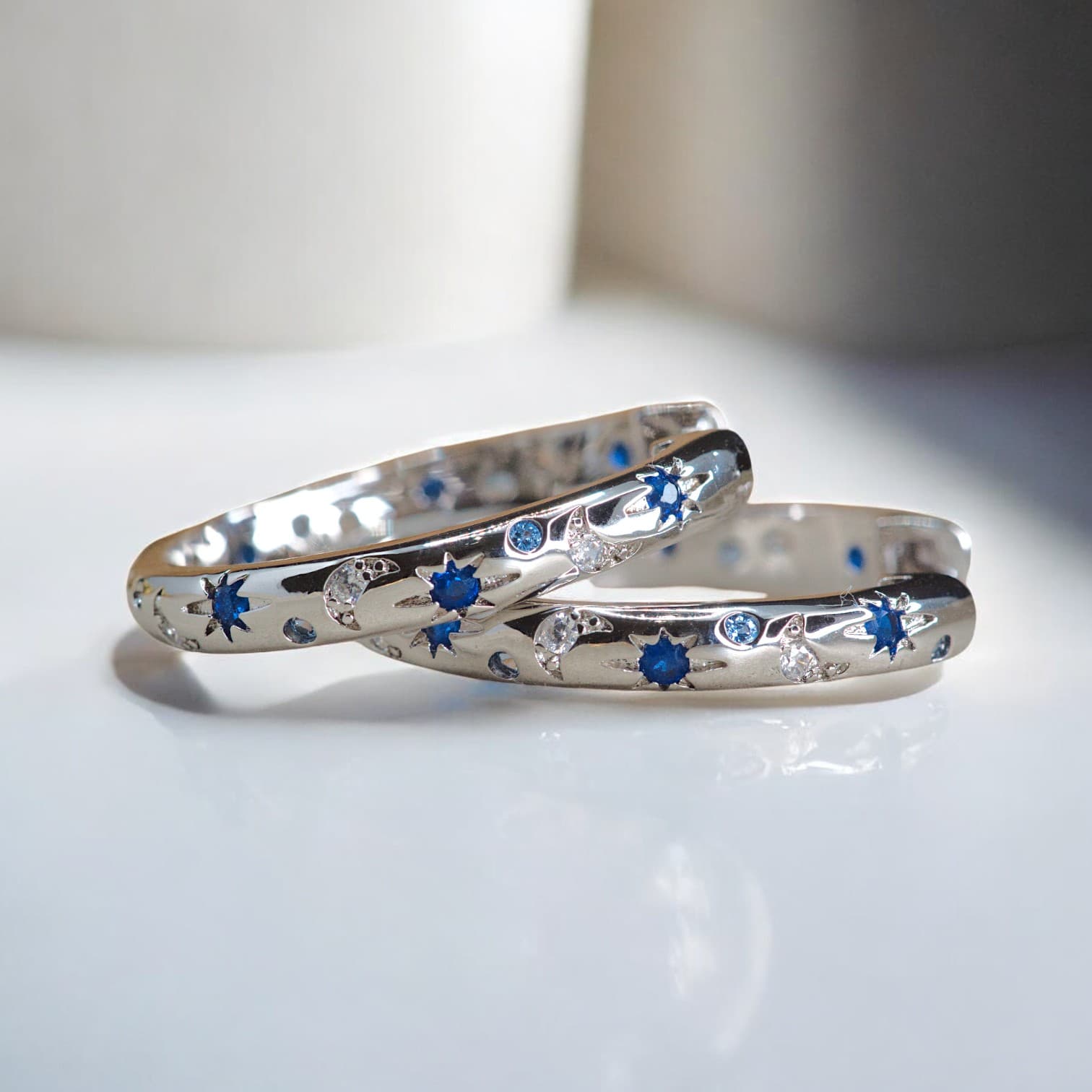 Kolczyki ROZGWIEŻDŻONE NIEBO srebrne kolczyki