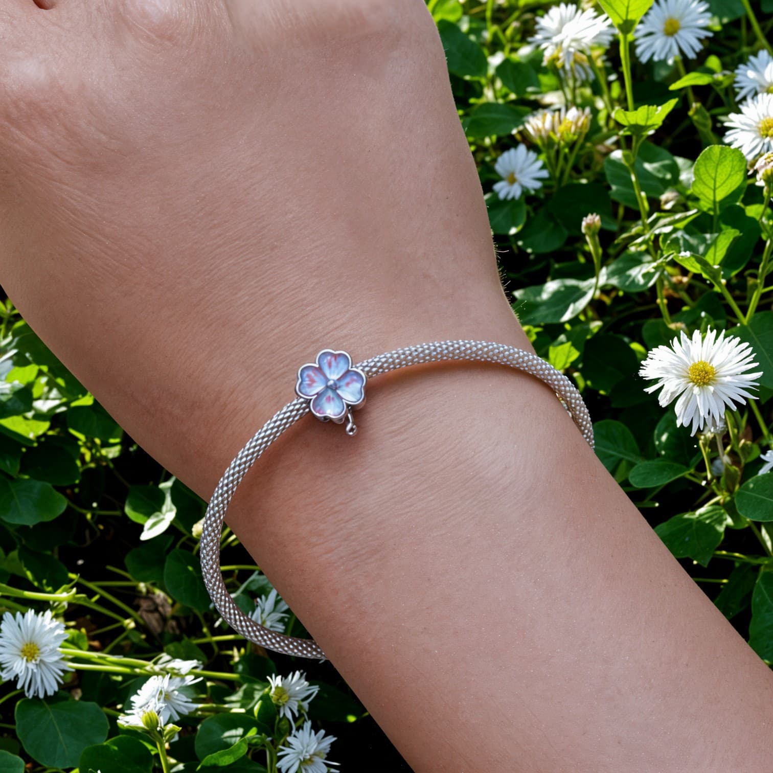 Charms do Pandora zawieszka FIOLETOWA KONICZYNA srebro 925