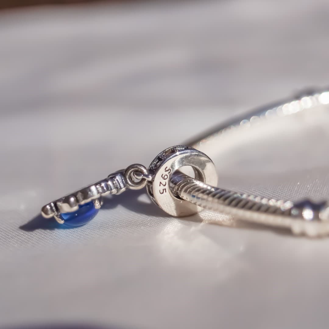 Charms Krabik Morski błękitny Srebro 925