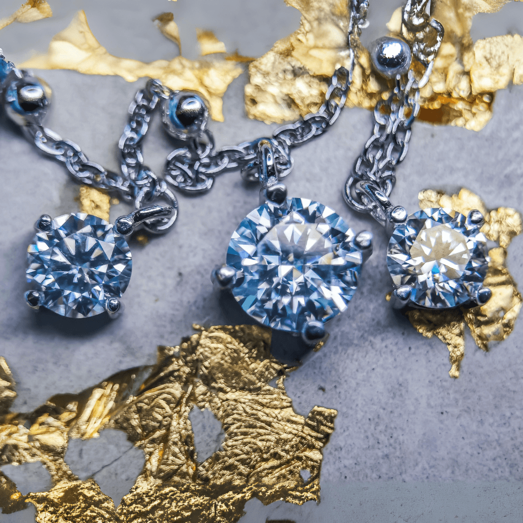 Naszyjnik z Moissanite 3 ct srebro 925 platyna moissanit diamenty