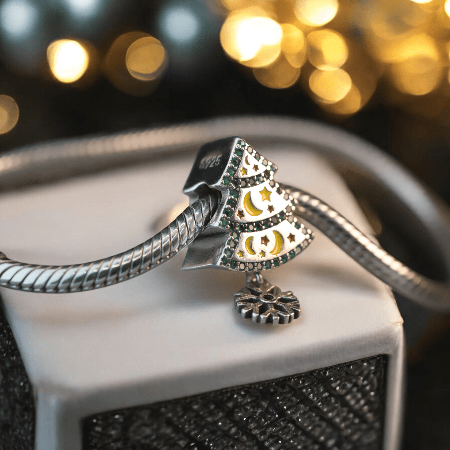 Charms Świąteczny CHOINKA zawieszka