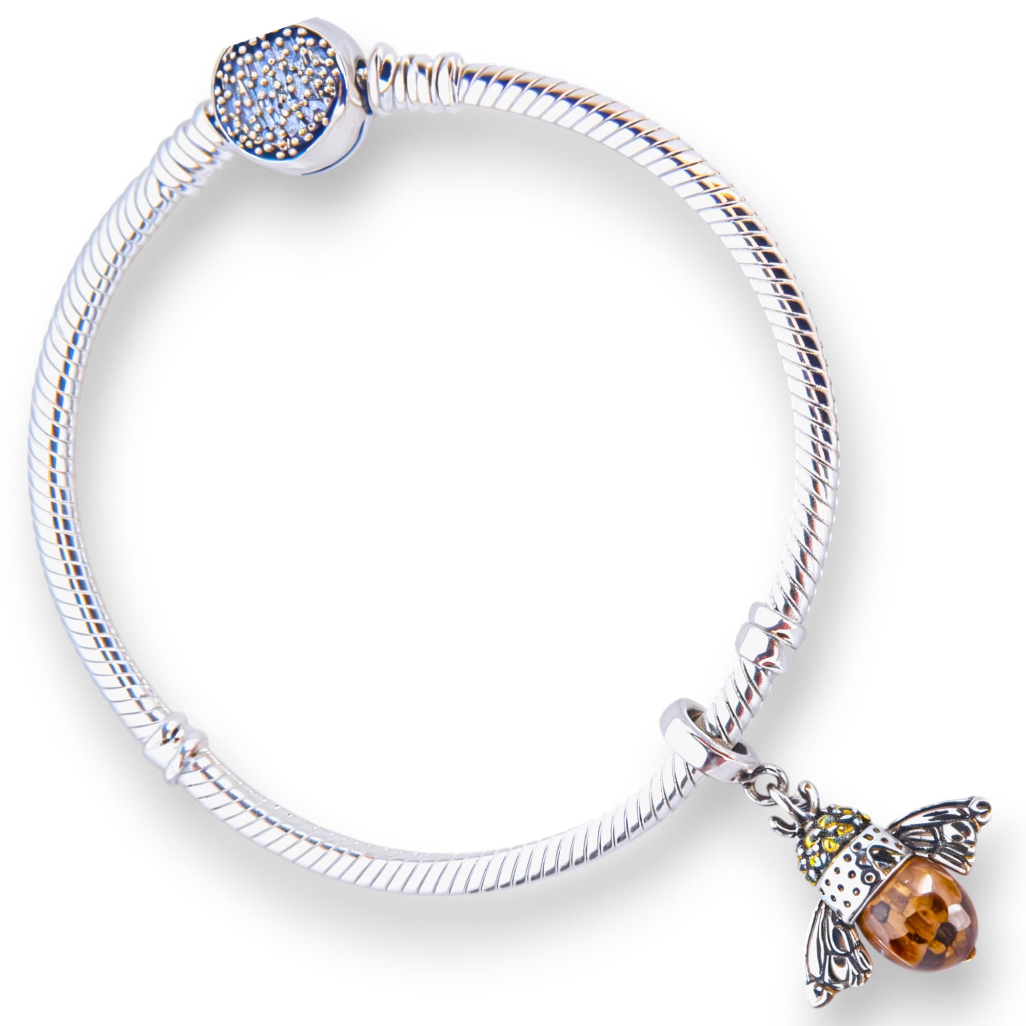 Charms Pszczoła królowa ul miód nektar srebro 925