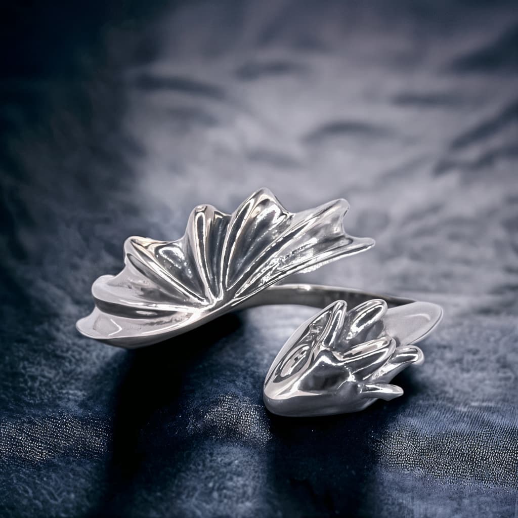 Pierścionek Smok Fantasy regulowany srebro 925