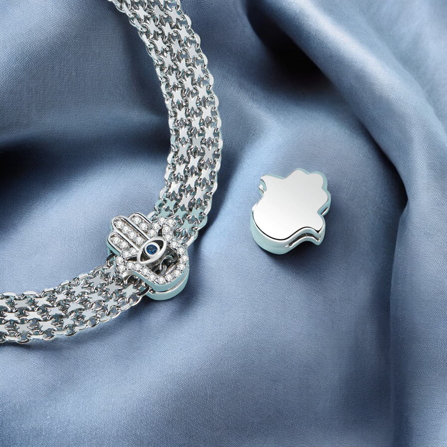 Charms Dłoń Fatimy Reflexions srebro 925 ręka hamasy