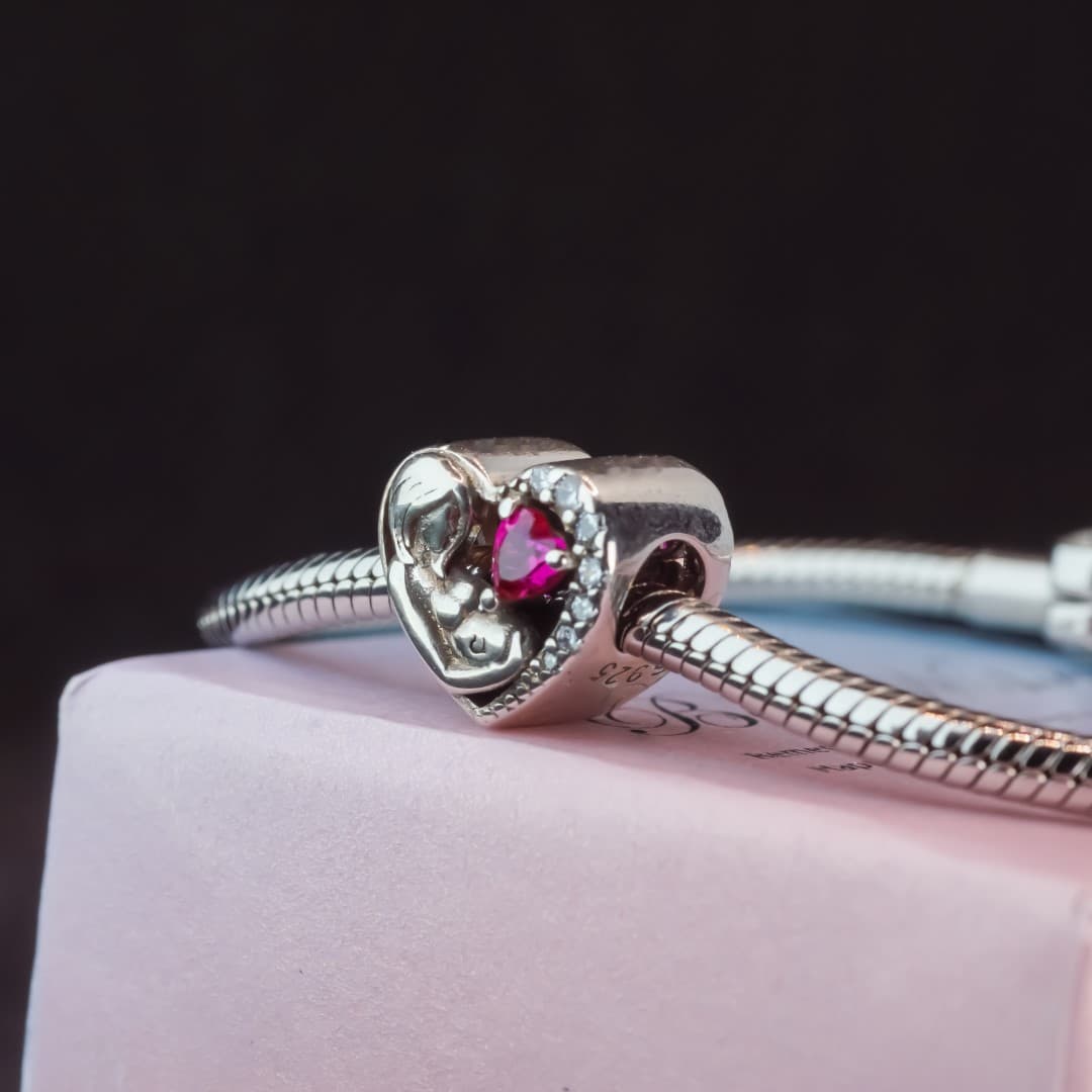 Charms Ciąża Narodziny dziecka Baby shower srebro 925 poród macierzyństwo