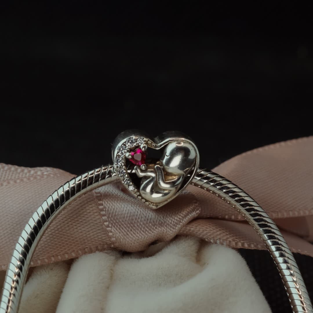 Charms Ciąża Narodziny dziecka Baby shower srebro 925 poród macierzyństwo