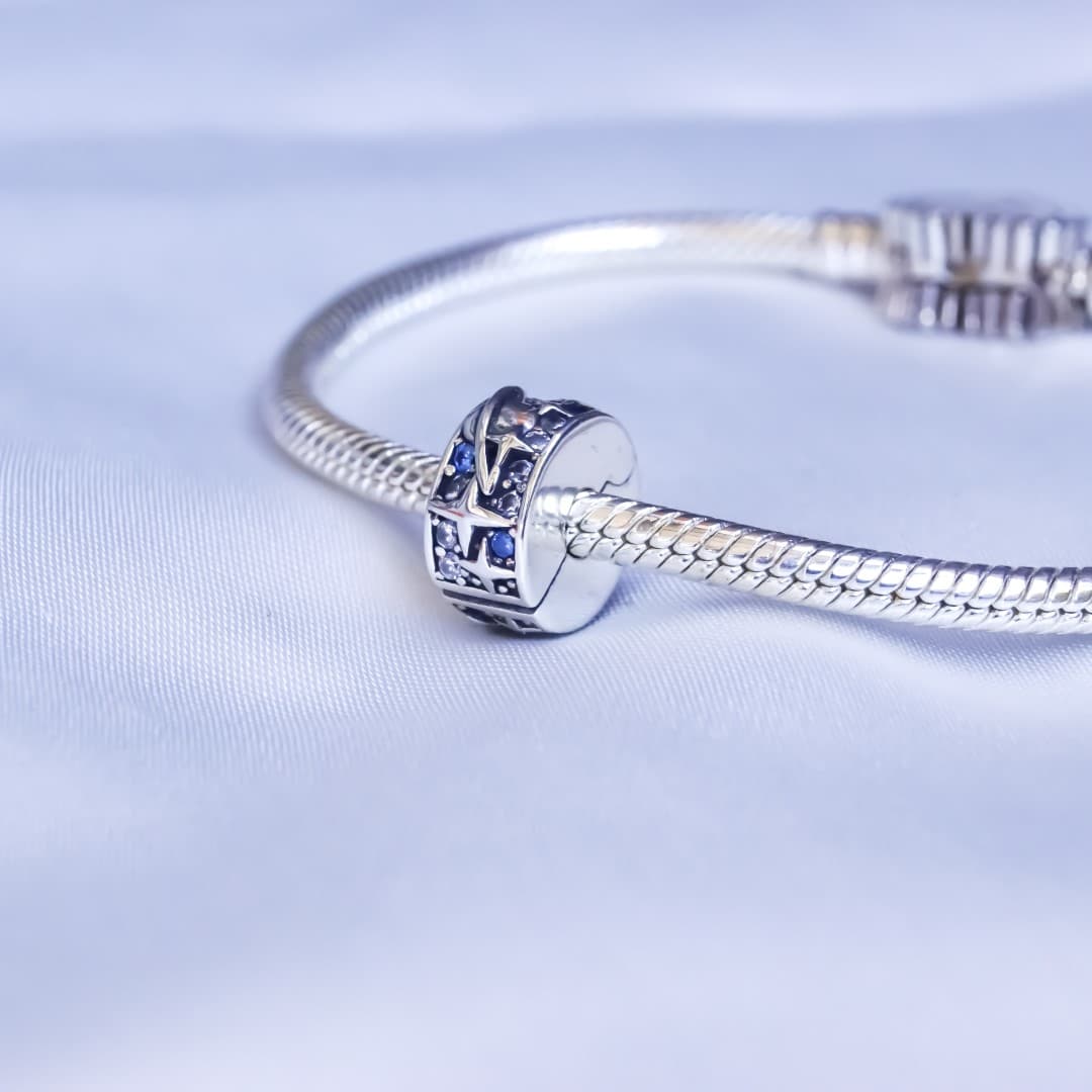 Stoper/klips Galaktyka srebro 925