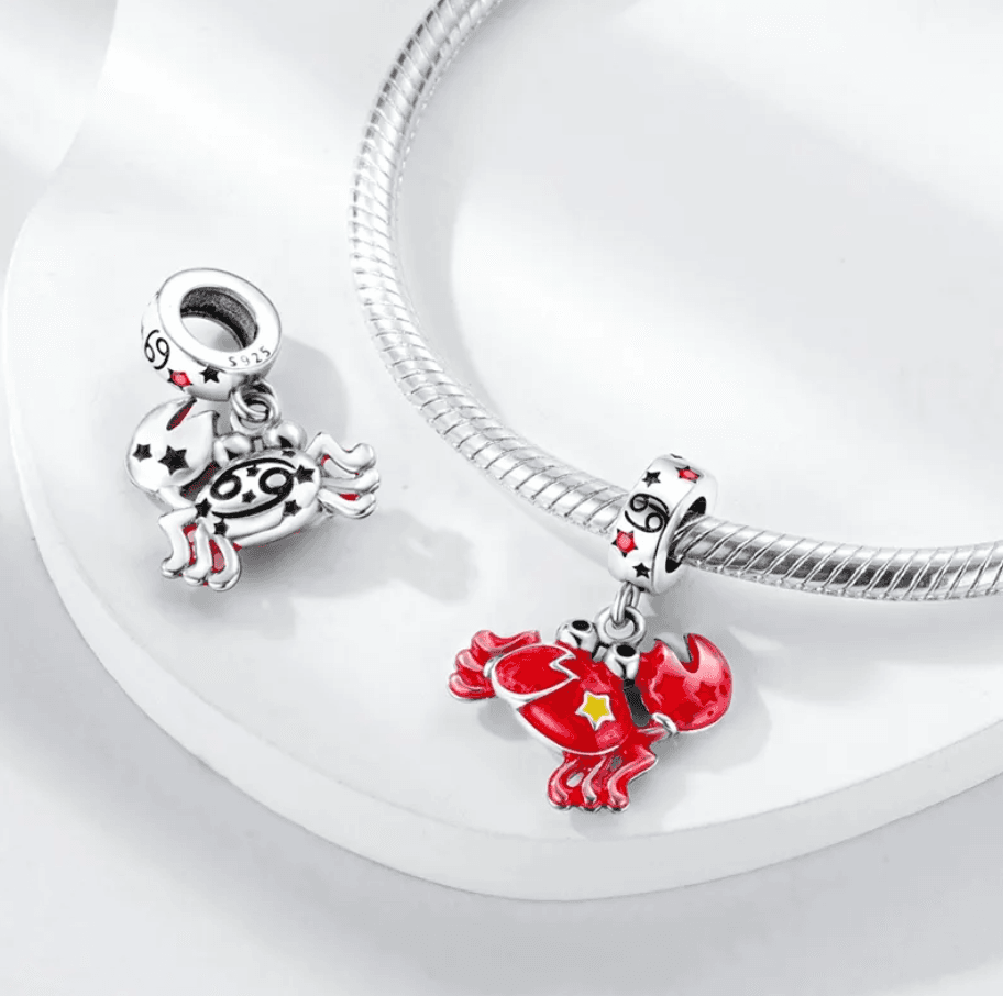 Charms zawieszka znak zodiaku Rak srebro 925