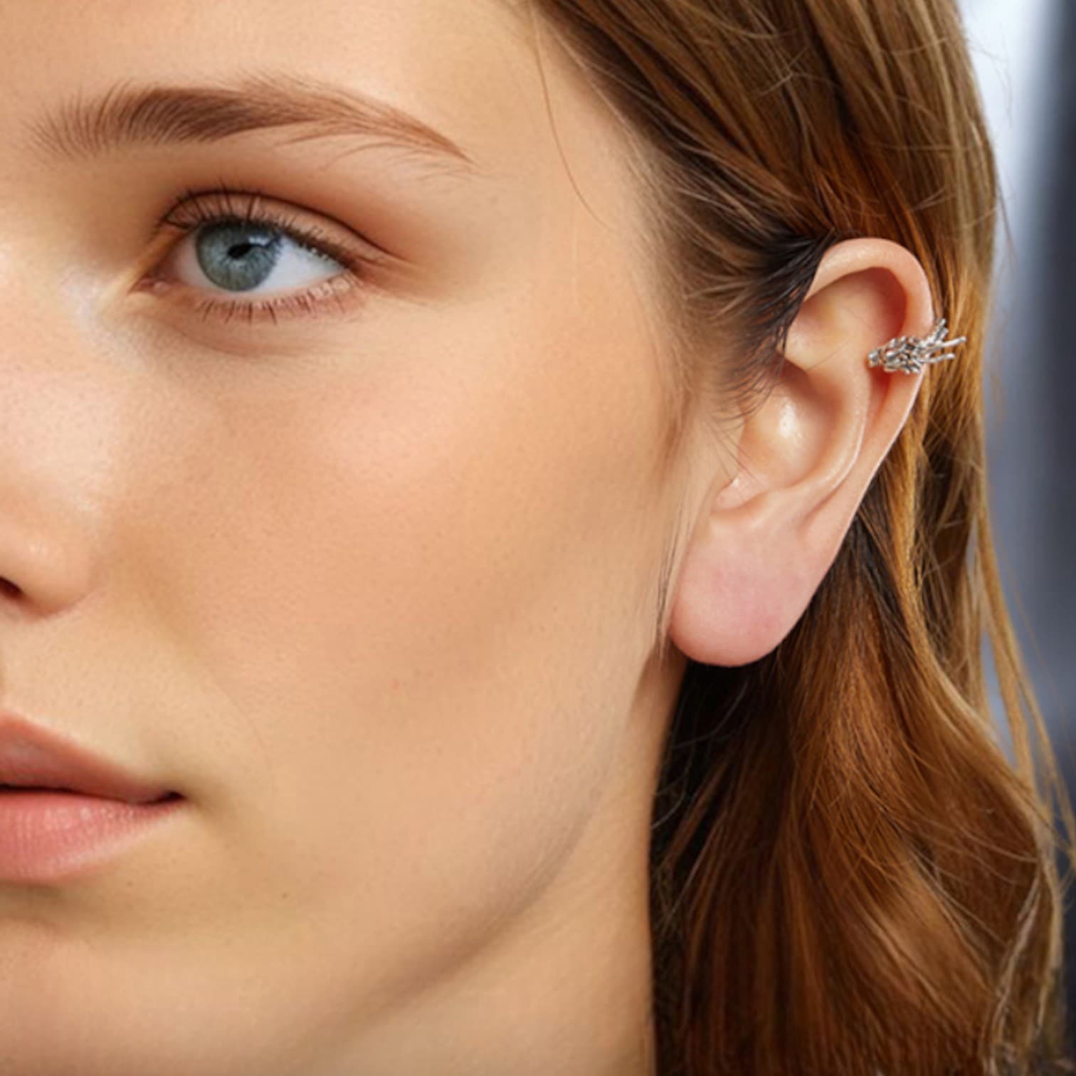 Nausznica kolczyk SMOK fantasy unikalny SREBRO 925