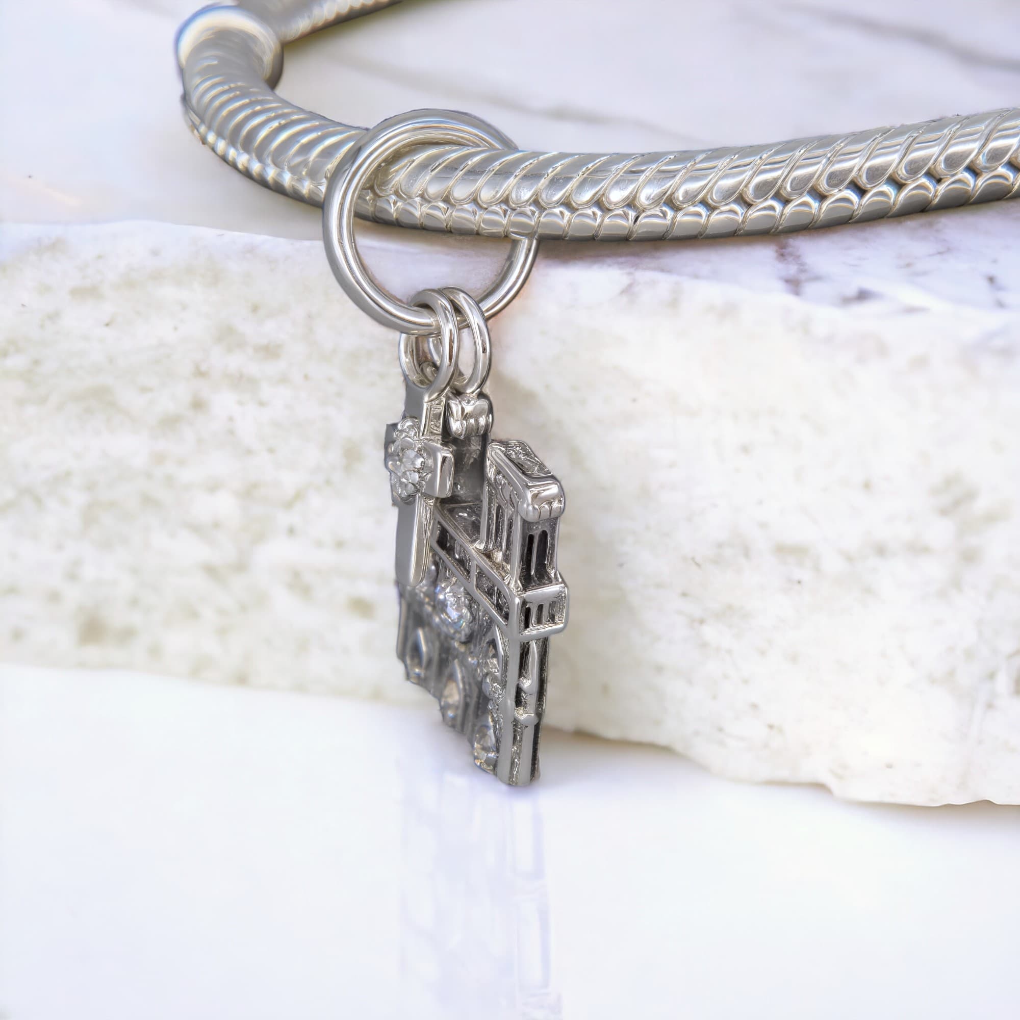 Charms KATEDRA NOTRE-DAME srebro 925 francja