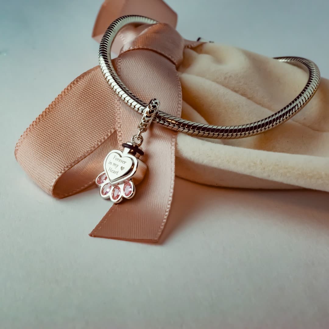 Charms Urna Pamiątkowa srebro  925, urna pamiątkowa dla zwierząt domowych