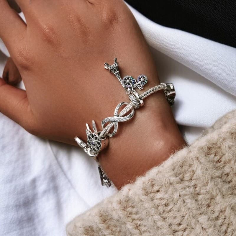 Charms  srebro 925 Nieskończoność Family Forever