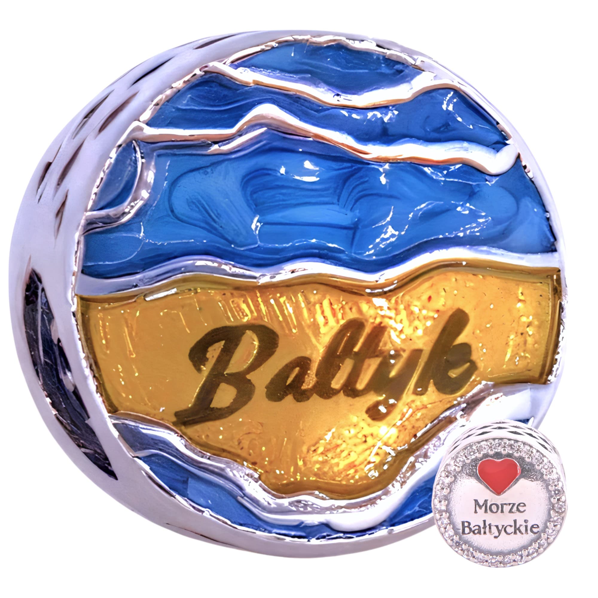 Charms BAŁTYK morze wakacje srebro 925 pamiątka